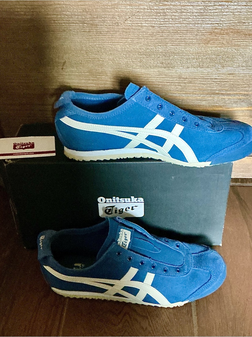 Onitsuka Tiger by Asics Women’s Blue Mexico 66 Casual Sneakers